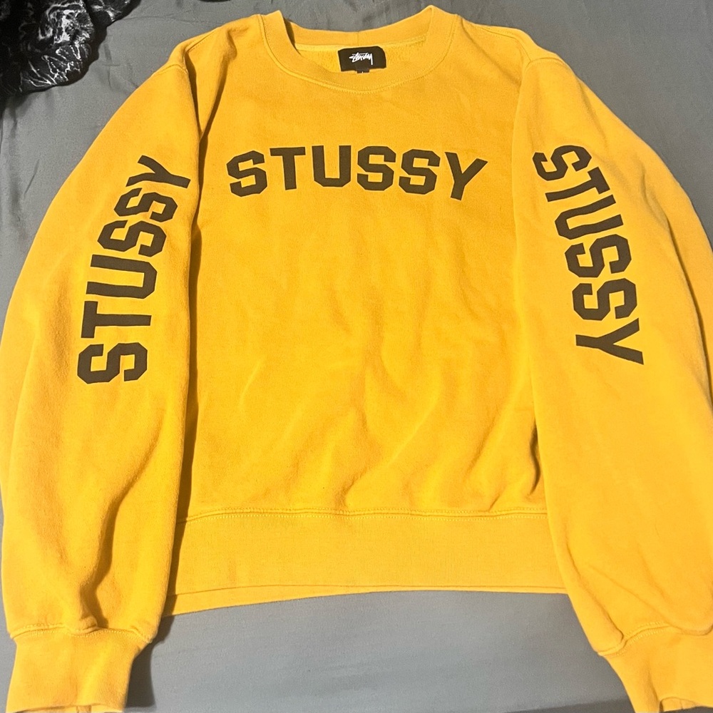 Stussy Yellow Sweatshirt